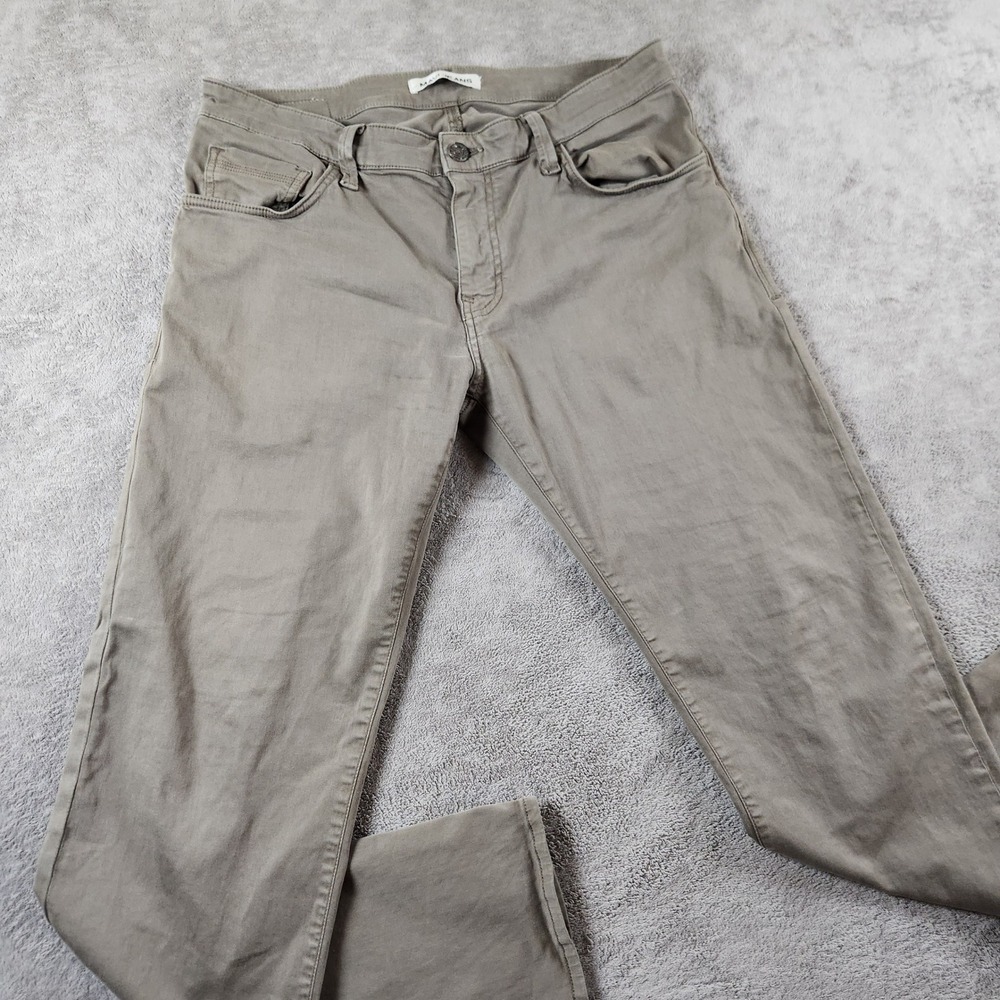 Mavi Zach Straight Leg Khaki Pants Mens 35x34 Taupe Stretch Twill 0045321261